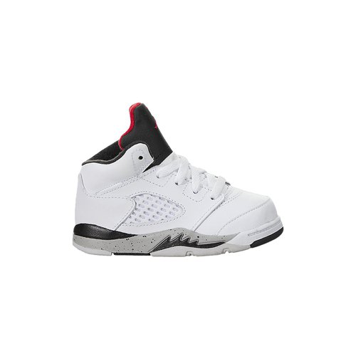Air Jordan 5 Retro - White/Fire Red-Tech Grey-Black - 440890-104