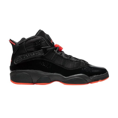 Air Jordan 6 Rings - Black/Black/Infrared 23 - 323419-066