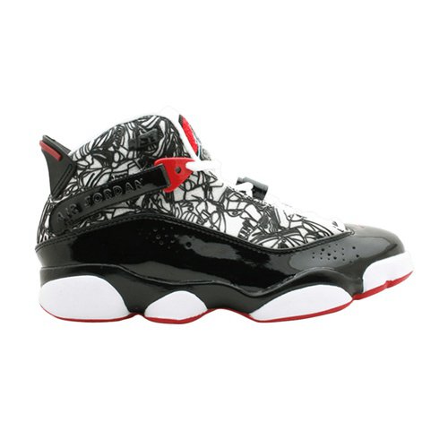 Air Jordan 6 Rings Ls - White/Black-True Red-Lt Graphite - 332157-101
