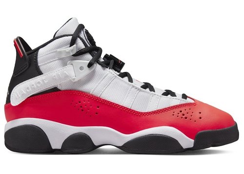 Air Jordan 6 Rings - White/Infrared 23/Black - 323419-106