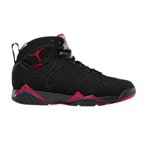 Air Jordan 7 Retro 2012 | | Size 3.5 - Black/True Red-Dark Charcoal-Court Purple - 304774-018