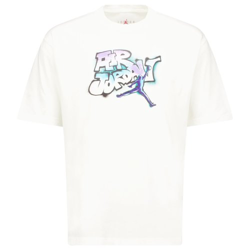 Air Jordan AJ 5 Grape 85 Crew T-Shirt - White/Purple/Teal - IQ6557-100