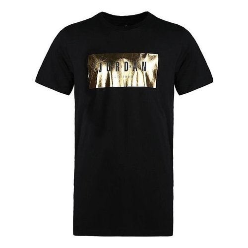 Air Jordan Alt-Hem Foil Pure T-shirt - Black/Gold - AA1918-010