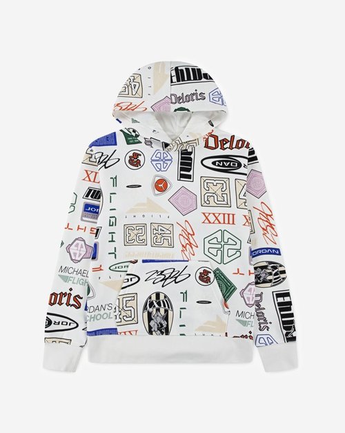 Air Jordan AOP Fleece Pullover Hoodie - 95D601-782