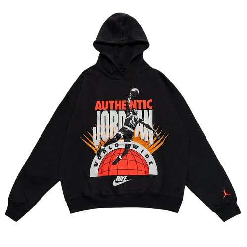 Air Jordan Authentic Jordan Graphic Hoodie - Off Noir/Infrared 23 - IF1843-045