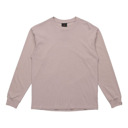 Air Jordan Back Logo Round Neck Pullover Long Sleeves - Yellow - DO2319-245
