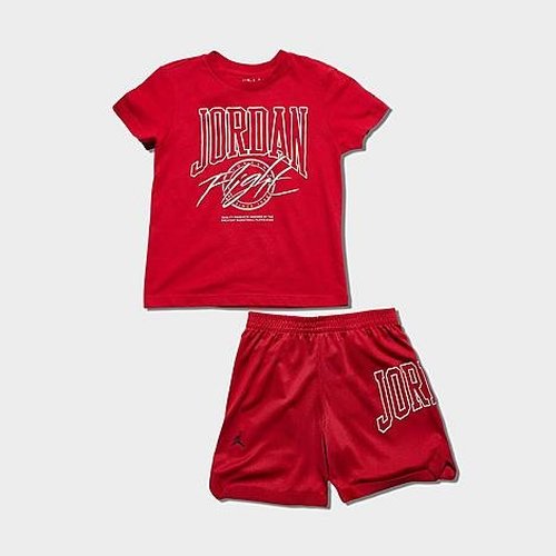 Air Jordan Beyond The Arc T-Shirt and Mesh Shorts Set - Gym Red - 75D803-608