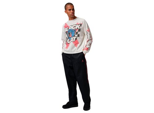 Air Jordan Black Cat Long Sleeve T-Shirt - Ivory - IO9586-160