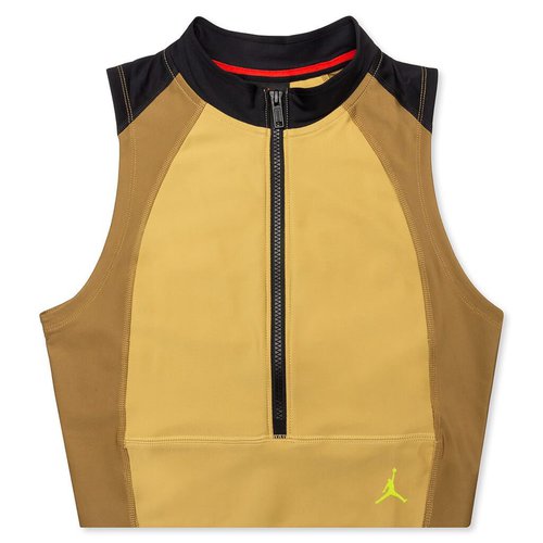 Air Jordan Nike Body Con Crop Top - Club Gold/Black - CQ6660-723