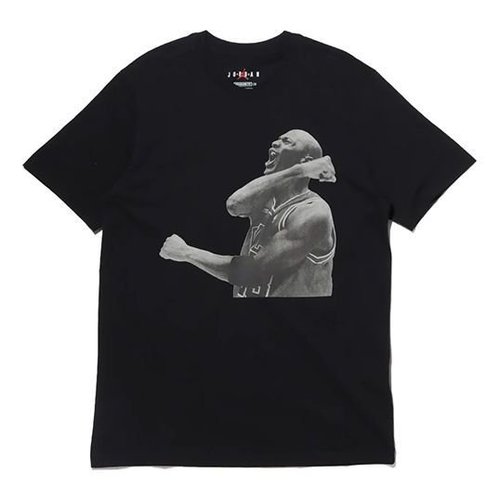 Air Jordan Breathable Round Neck Short Sleeve - Black - CN3589-010