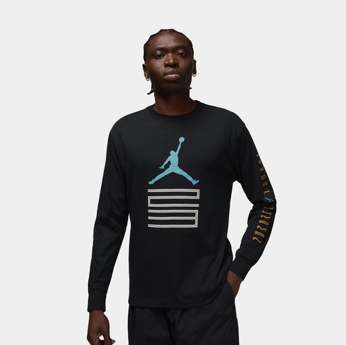 Air Jordan Brooklyn AJ11 Graphic Long-Sleeve T-Shirt - Black - IM6507-010