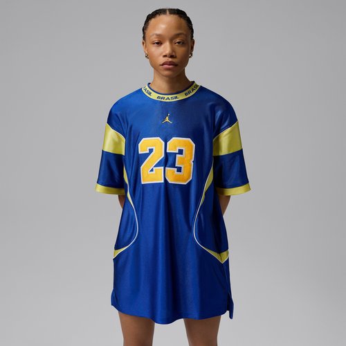 Air Jordan Brooklyn Brazil Jersey Dress - Old Royal/Yellow Pulse - II5395-417