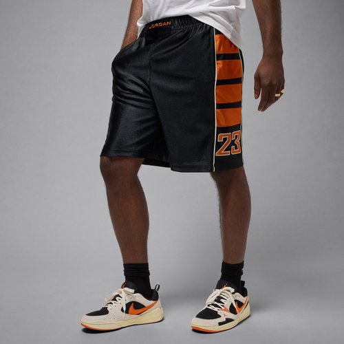 Air Jordan Brooklyn Cat Scratch Shorts - Black/Starfish/Black - HV0560-010