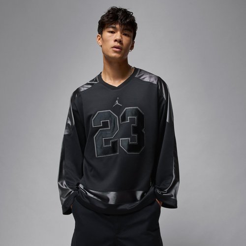 Air Jordan Brooklyn Collegiate Hockey Jersey - Black/Iron Grey/Iron Grey - HV0109-010