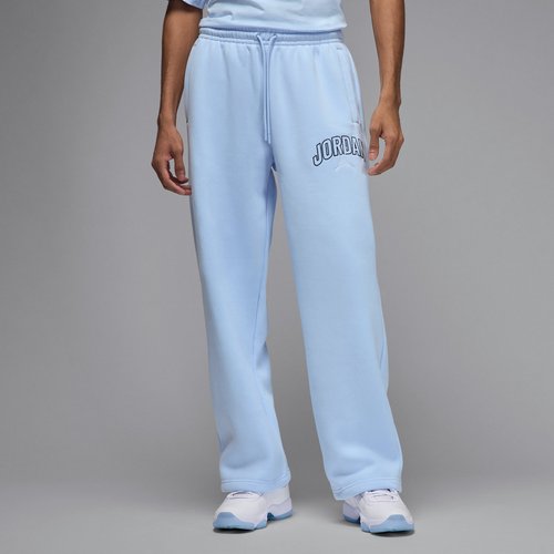 Air Jordan Brooklyn Fleece Wordmark Logo Oversized Sweatpants - Hydrogen Blue/Sail - IB7243-407