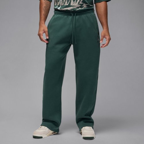 Air Jordan Brooklyn Fleece Oversized Open-Hem Pants - Midnight Green/Sail - IB7238-316