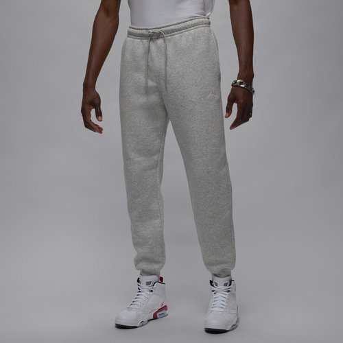 Air Jordan Brooklyn Fleece Pants - Grey Heather/White - FV7277-050