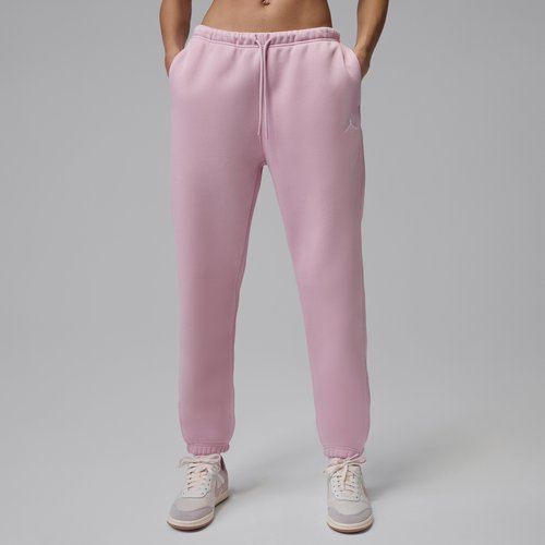 Air Jordan Brooklyn Fleece Pants - Iced Carmine/White - FV7077-676