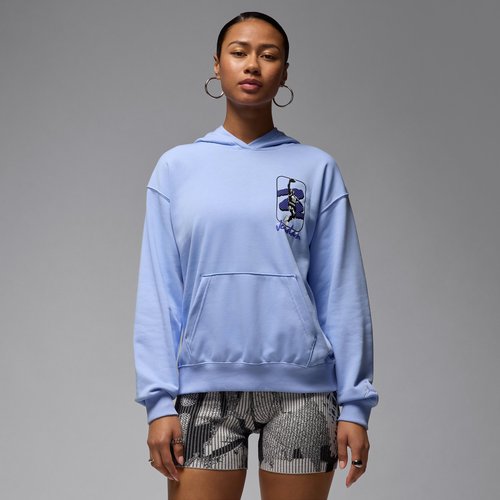 Air Jordan Brooklyn Fleece Pullover Hoodie - Aluminum/White - HJ0148-450