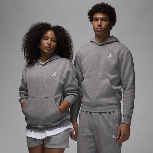 Air Jordan Brooklyn Fleece Pullover Hoodie - Carbon Heather/White - FV7281-091