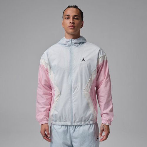 Air Jordan Brooklyn Hooded Draft Jacket - Aura/Iced Carmine/Jade Aura/Black - HF9333-472