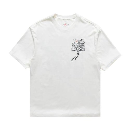 Air Jordan Brooklyn Oversized Graphic T-Shirt - Sail/Off Noir - IB3297-133