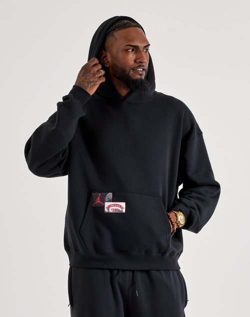 Air Jordan Brooklyn Oversized Pullover Hoodie - Black - IM7943-010