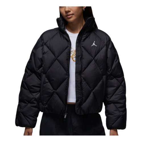 Air Jordan Brooklyn Quilted Puffer Jacket - Black - HV0418-010