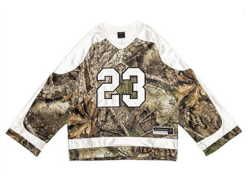 Air Jordan Brooklyn Realtree Hockey Jersey - Medium Olive/Sail/Sail - IB3964-222