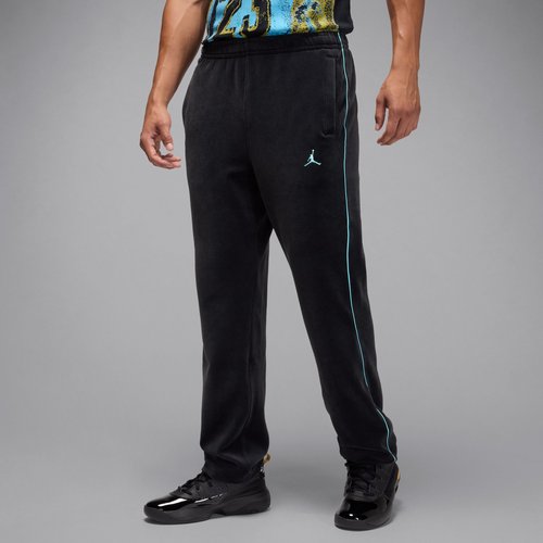 Air Jordan Brooklyn Velour Track Pants - Black/Blue Chill - HV1872-011