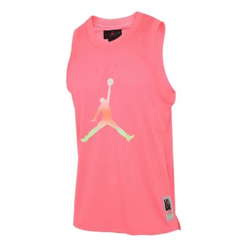 Air Jordan Casual Sports Sleeveless Training Running Vest Pink Red - Pinkred - CZ4860-675