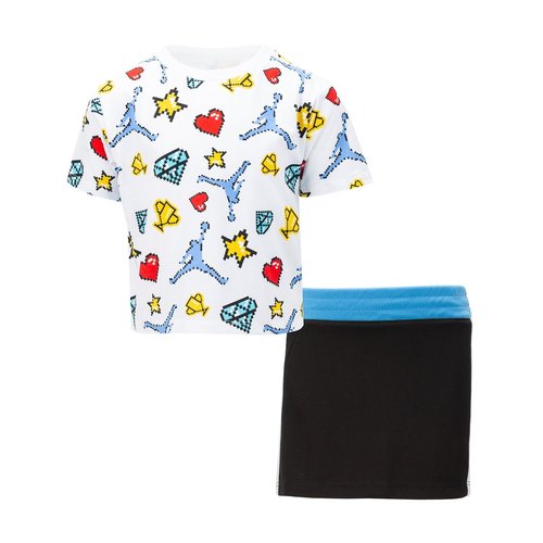 Air Jordan Childrens Day Skort Set - Black - 25B734-023
