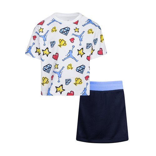 Air Jordan Children's Day Skort Set - Black - 35B734-023