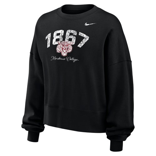 Nike College Morehouse College Phoenix Fleece Crew-Neck Sweatshirt - Black - W33302MORE25-BLK