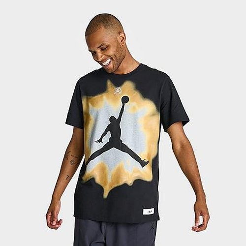 Air Jordan Core '84 Gel Graphic T-Shirt - Black/Gold/White - HJ6365-010