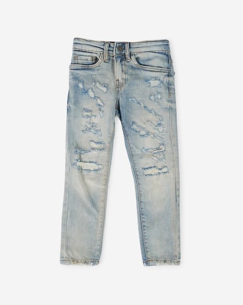 Air Jordan Craig Rip and Repair Straight Jeans - 2-7 - JS1095KJ-ICE