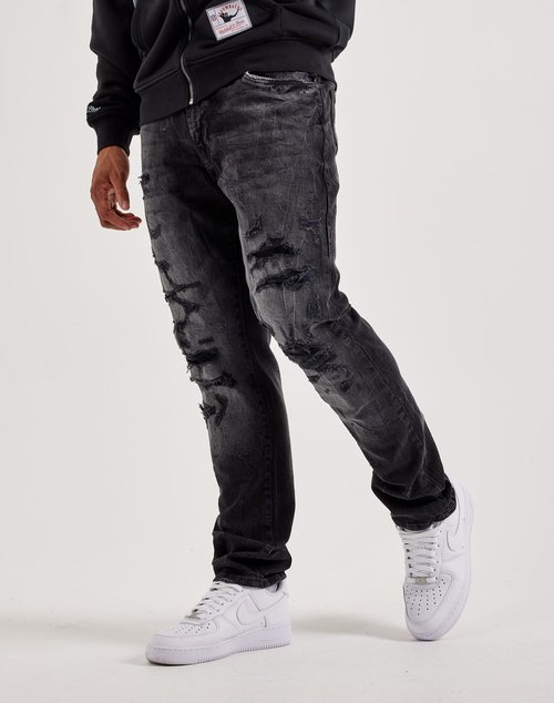 Air Jordan Craig Ripped Collins Jeans - Black - JC4208-BLACKSHADOW