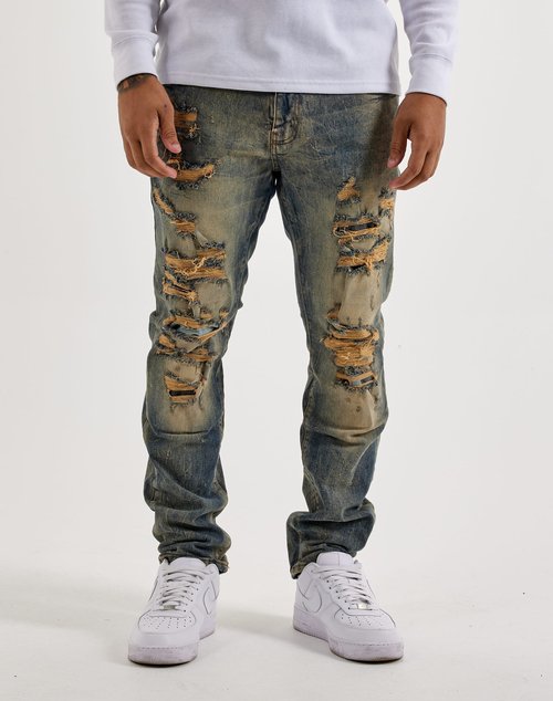 Air Jordan Craig Ripped Collins Jeans - Blue - JC4208-DESERTWASH