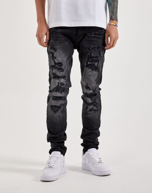 Air Jordan Craig Ripped Sean Jeans - Black - JS1208-BLACKSHADOW