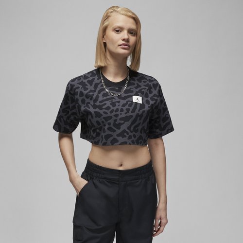 Air Jordan Cropped Graphic T-Shirt - Black - DZ3214-010