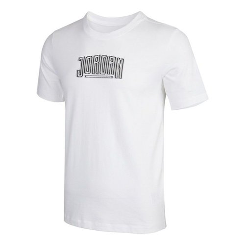 Air Jordan Dna Ss Crew 2 Alphabet Logo T-Shirt - White - DA9915-100