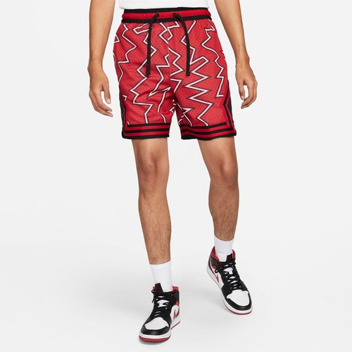 Air Jordan Dri-FIT Air Printed Diamond Shorts - Black/White - DH9079-010