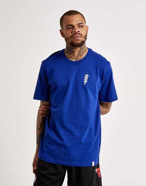 Air Jordan Dri-Fit Zion Short Sleeve Tee - Blue - DV0843-455