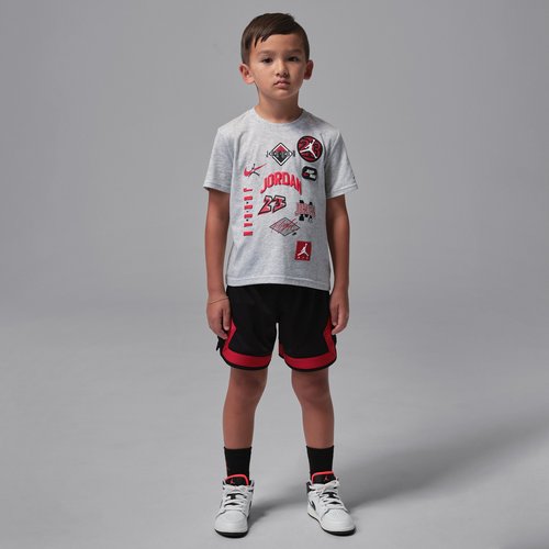 Air Jordan Dynasty Patch T-Shirt and Mesh Shorts Set - Black - 85F561-023