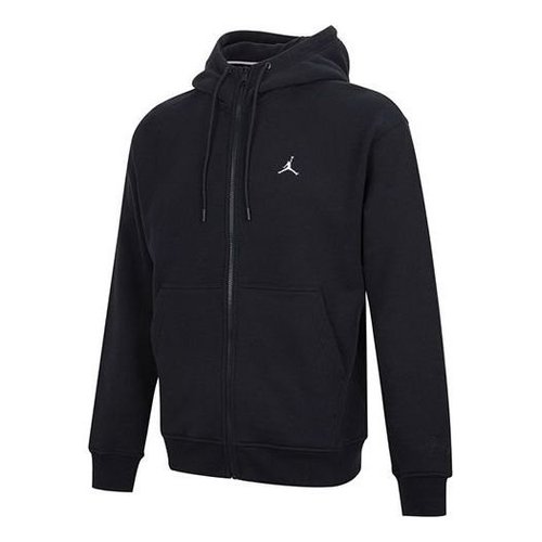 Air Jordan Embroidered Fleece Lined Stay Warm Hooded Jacket Winter Gift for Him - Black - DA9811-010
