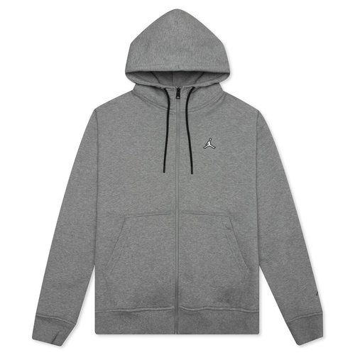 Air Jordan Essential Fleece Full-Zip Hoodie - Carbon Heather - DA9810-091