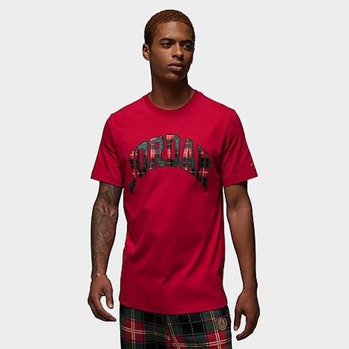 Air Jordan Essential Holiday T-Shirt - Gym Red - DV1433-687