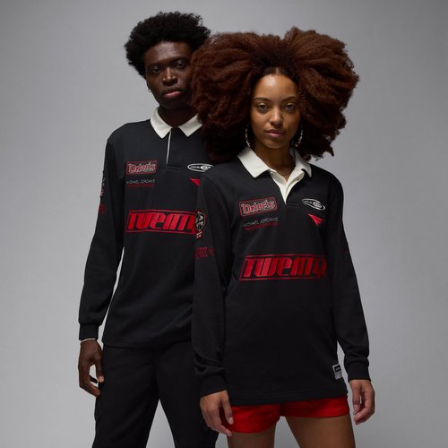 Air Jordan Essentials Long-Sleeve Rugby Top - Black - HF9323-010