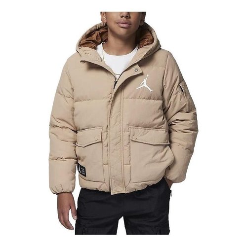 Air Jordan Essentials Statement Down Jacket - Beige/White/Black - FV2824-200