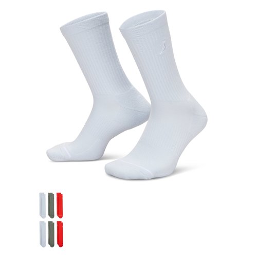 Air Jordan Everyday Cushioned Crew Socks 6 Pairs - Multi-Color - HV6228-901